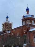 Восстановление храма иконы Казанской Божией матери в поселке Трехсвятском.